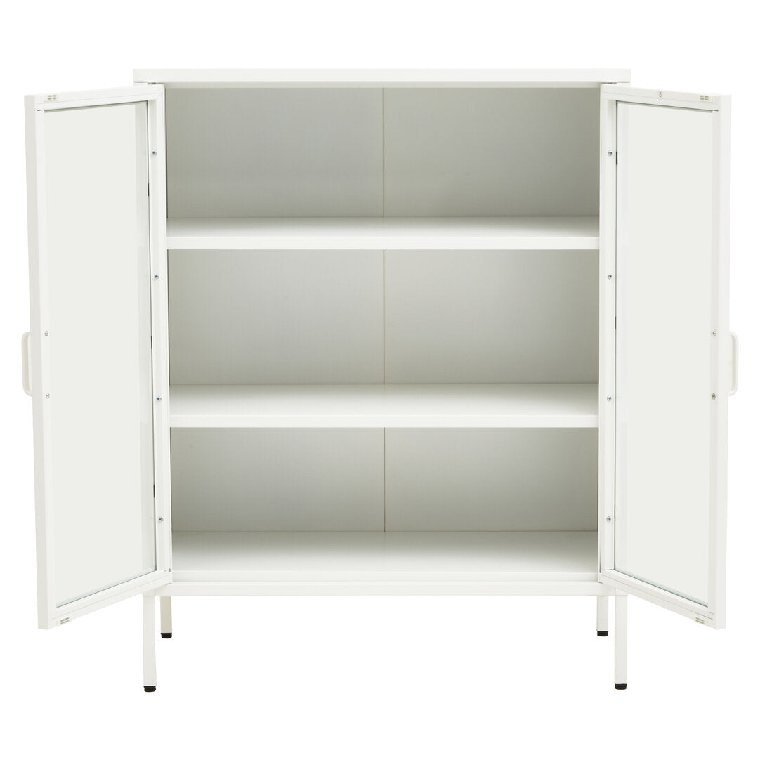 Cambridge Two Door White Metal Cabinet