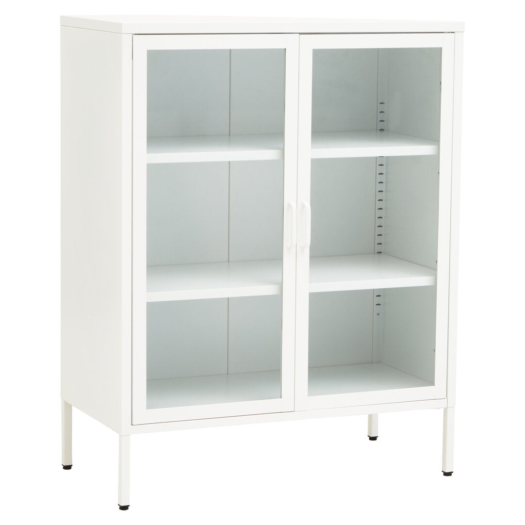 Cambridge Two Door White Metal Cabinet