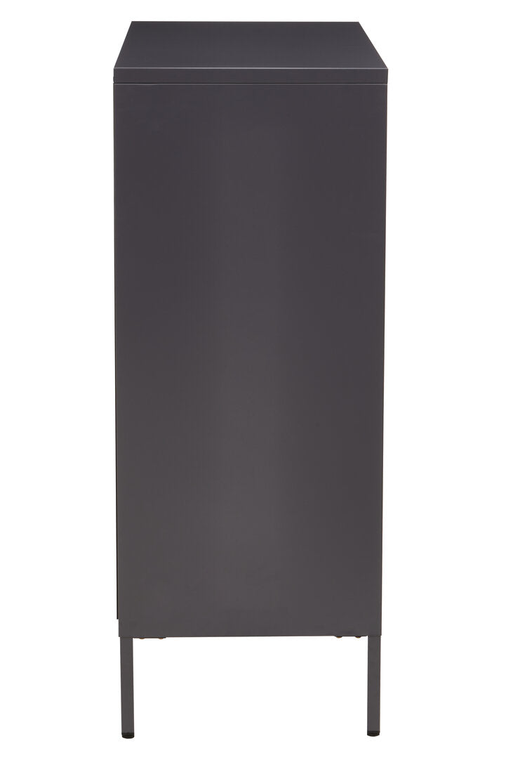 Cambridge Two Door Metal Cabinet Grey