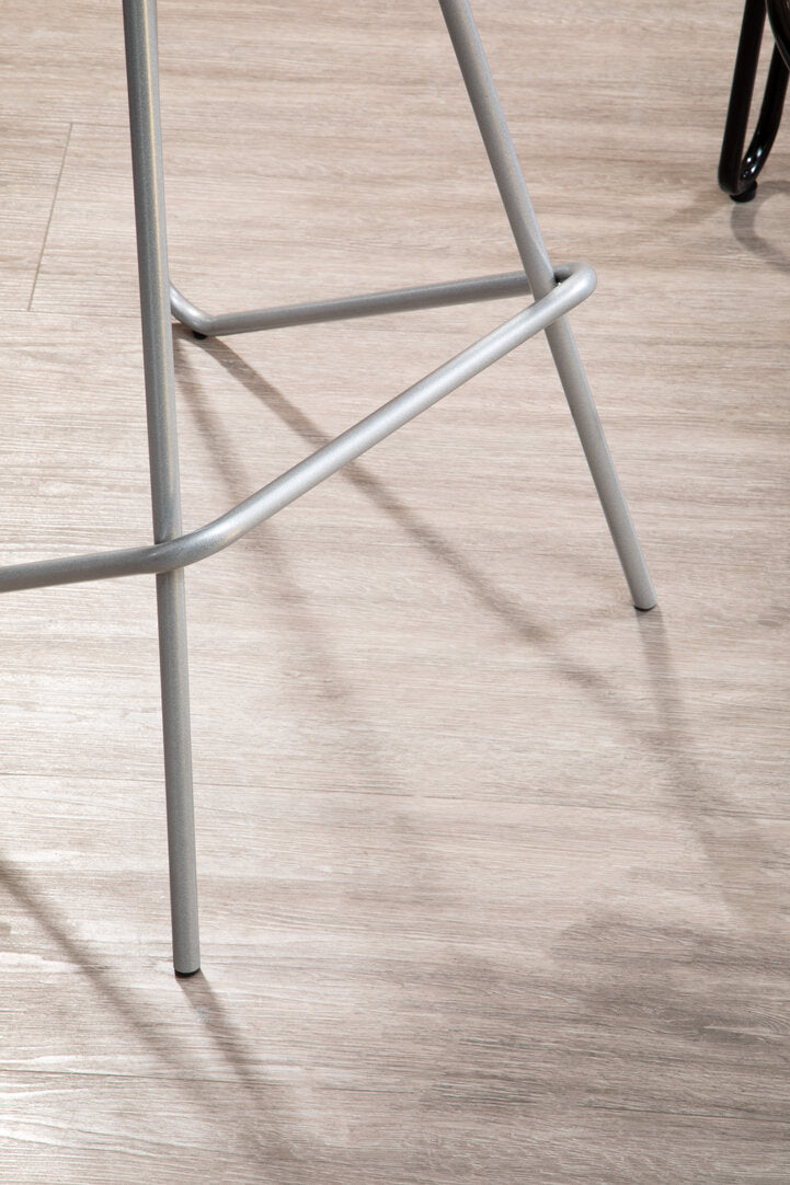 Madison Silver Metal Frame Bar Stool