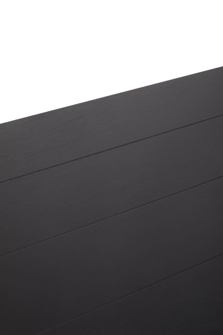 Savoy Three Shelf Black Bookcase