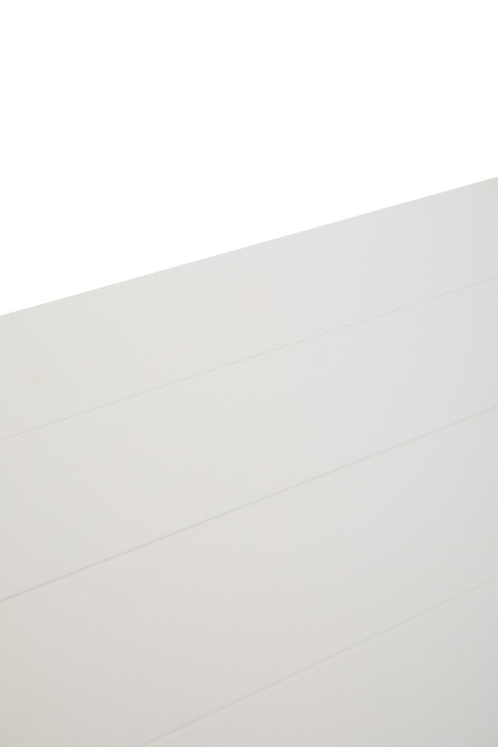 Savoy Three Shelf Ivory Bookcase