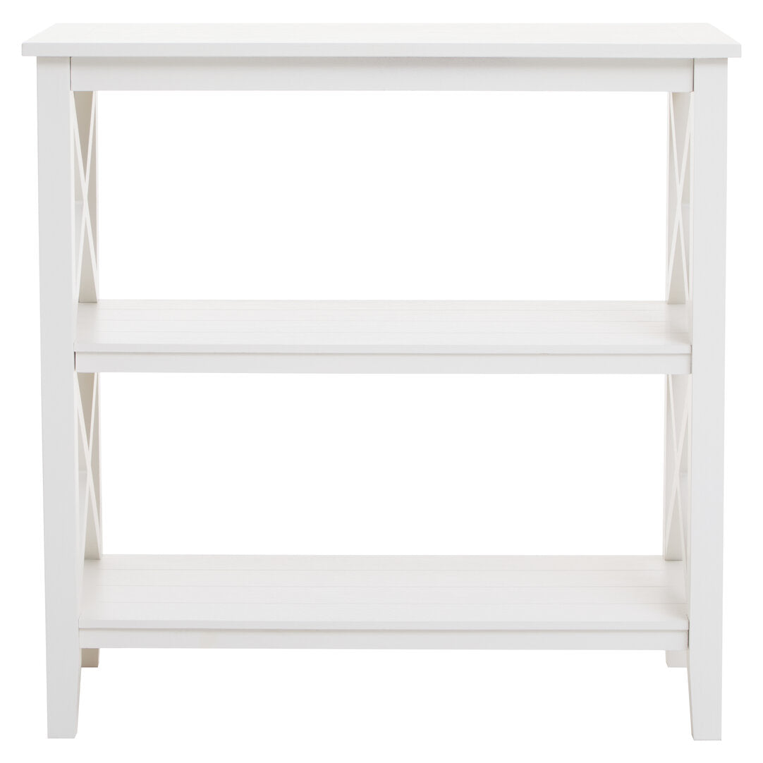 Savoy Three Shelf Ivory Bookcase