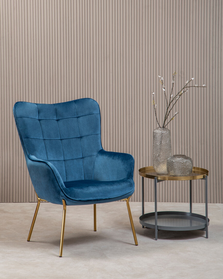 Richmond Blue Velvet Chair