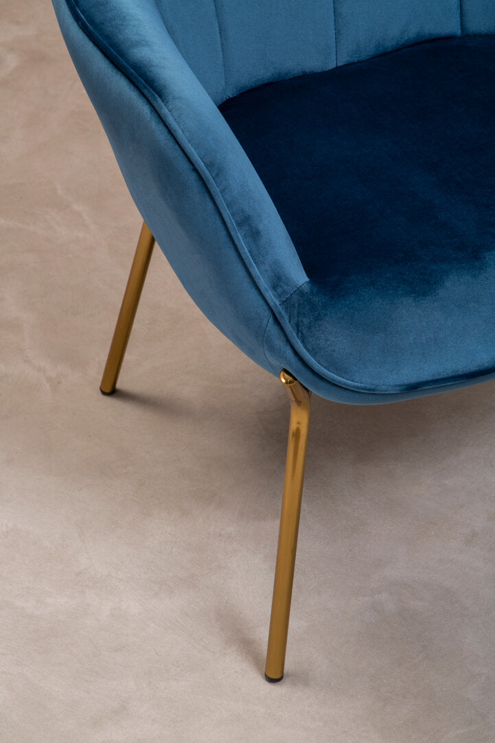 Richmond Blue Velvet Chair