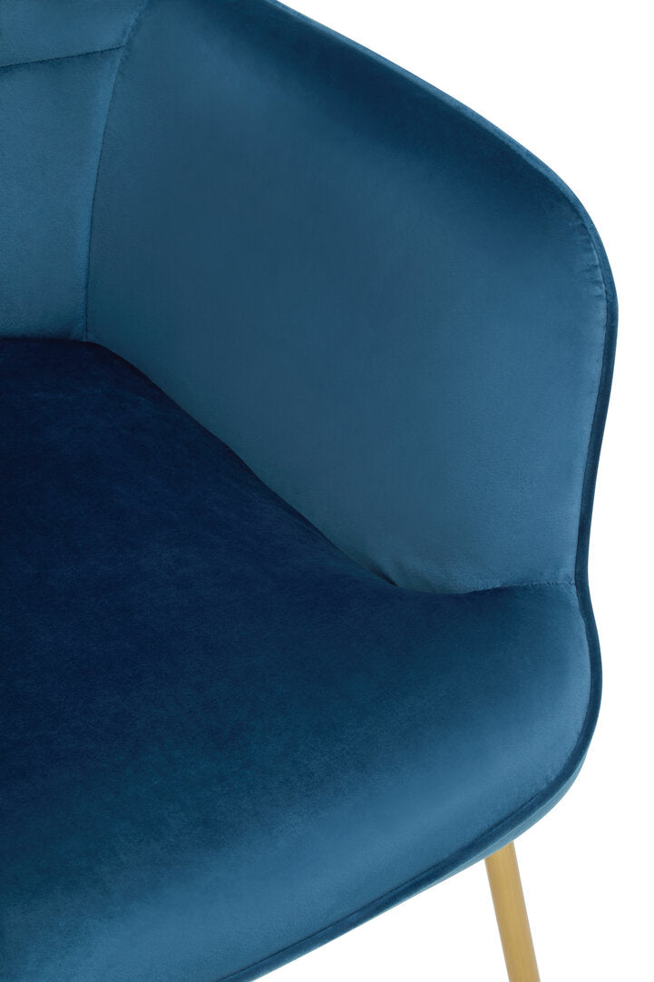 Richmond Blue Velvet Chair