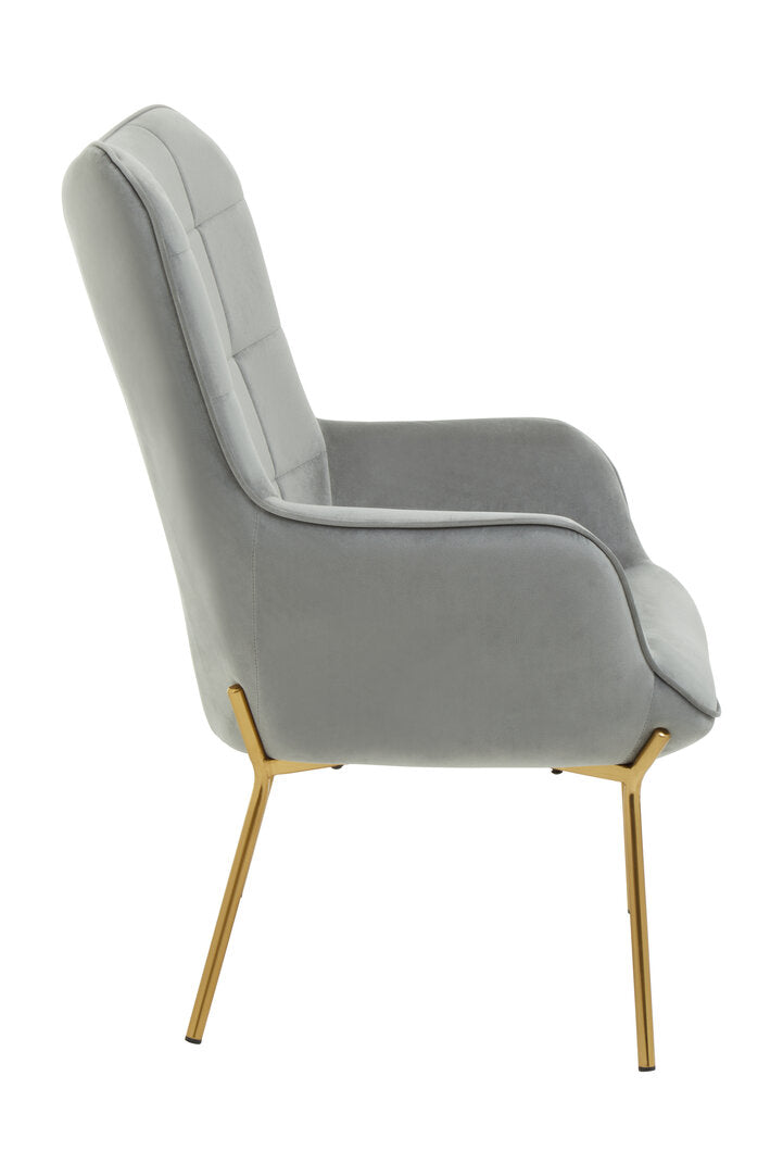 Richmond Grey Velvet Chair