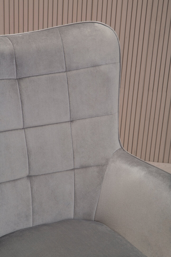 Richmond Grey Velvet Chair