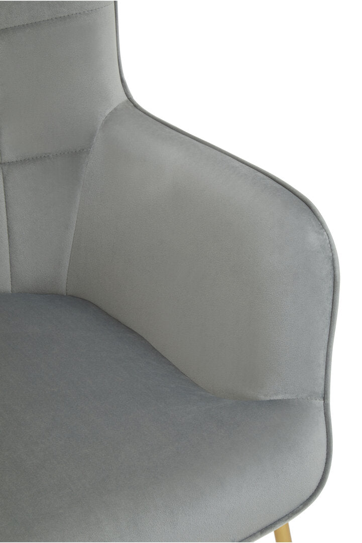 Richmond Grey Velvet Chair