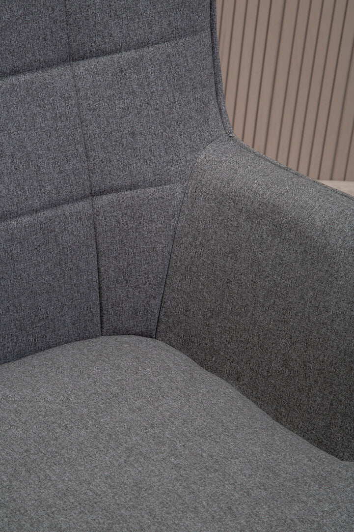 Richmond Grey Fabric Armchair