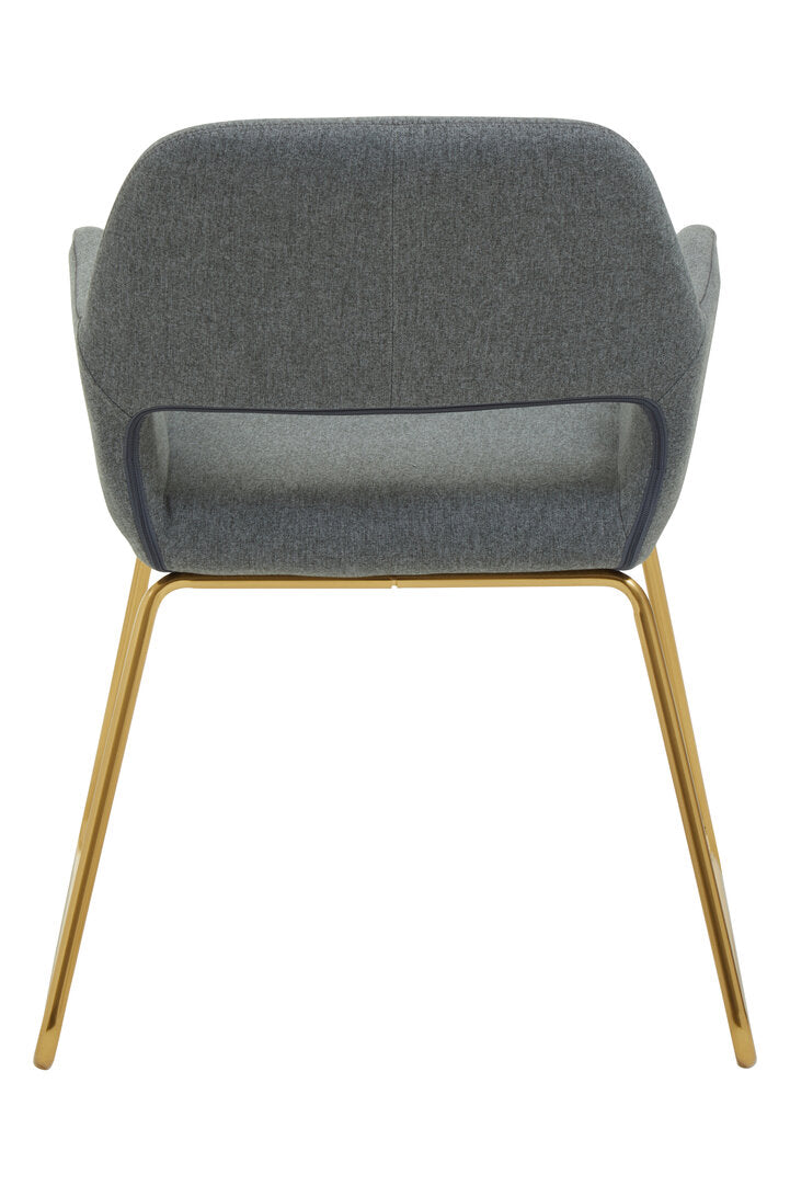 Richmond Grey and Gold Dining Chair