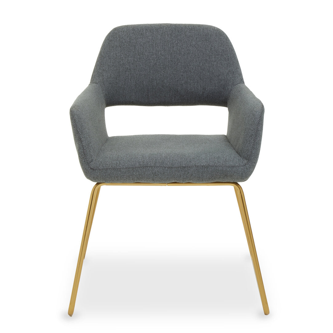 Richmond Grey and Gold Dining Chair