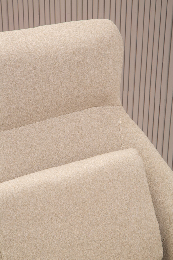 Richmond Natural Chair With Black Metal Frame