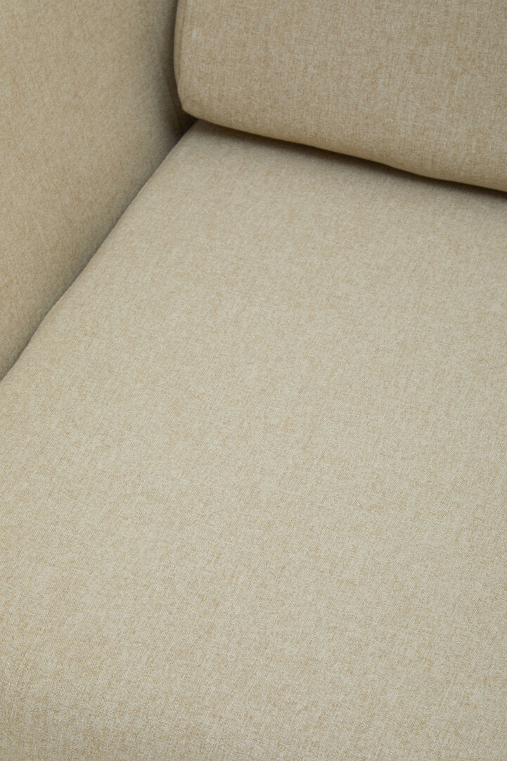 Richmond Natural Chair With Black Metal Frame