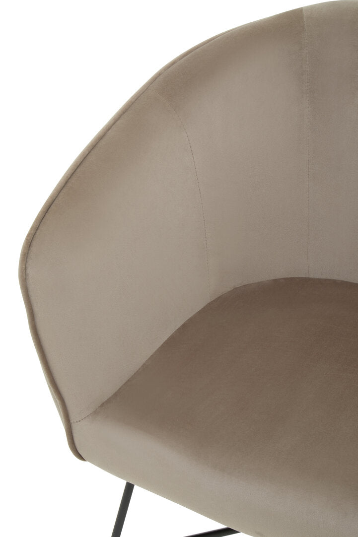 Richmond Mink Velvet Chair