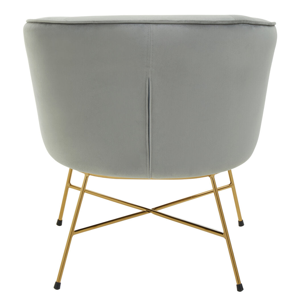 Richmond Grey Chair With Metal Frame
