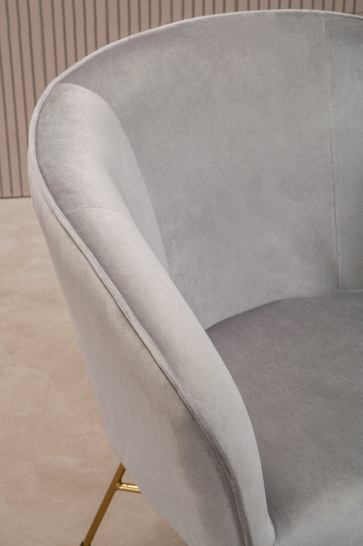 Richmond Grey Chair With Metal Frame