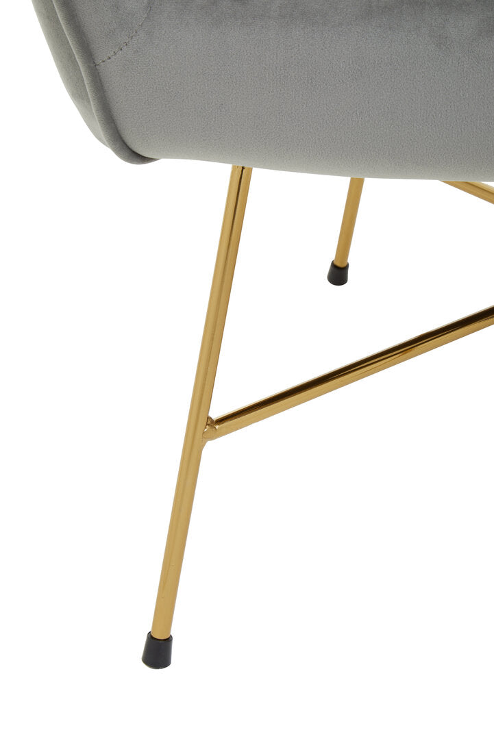 Richmond Grey Chair With Metal Frame