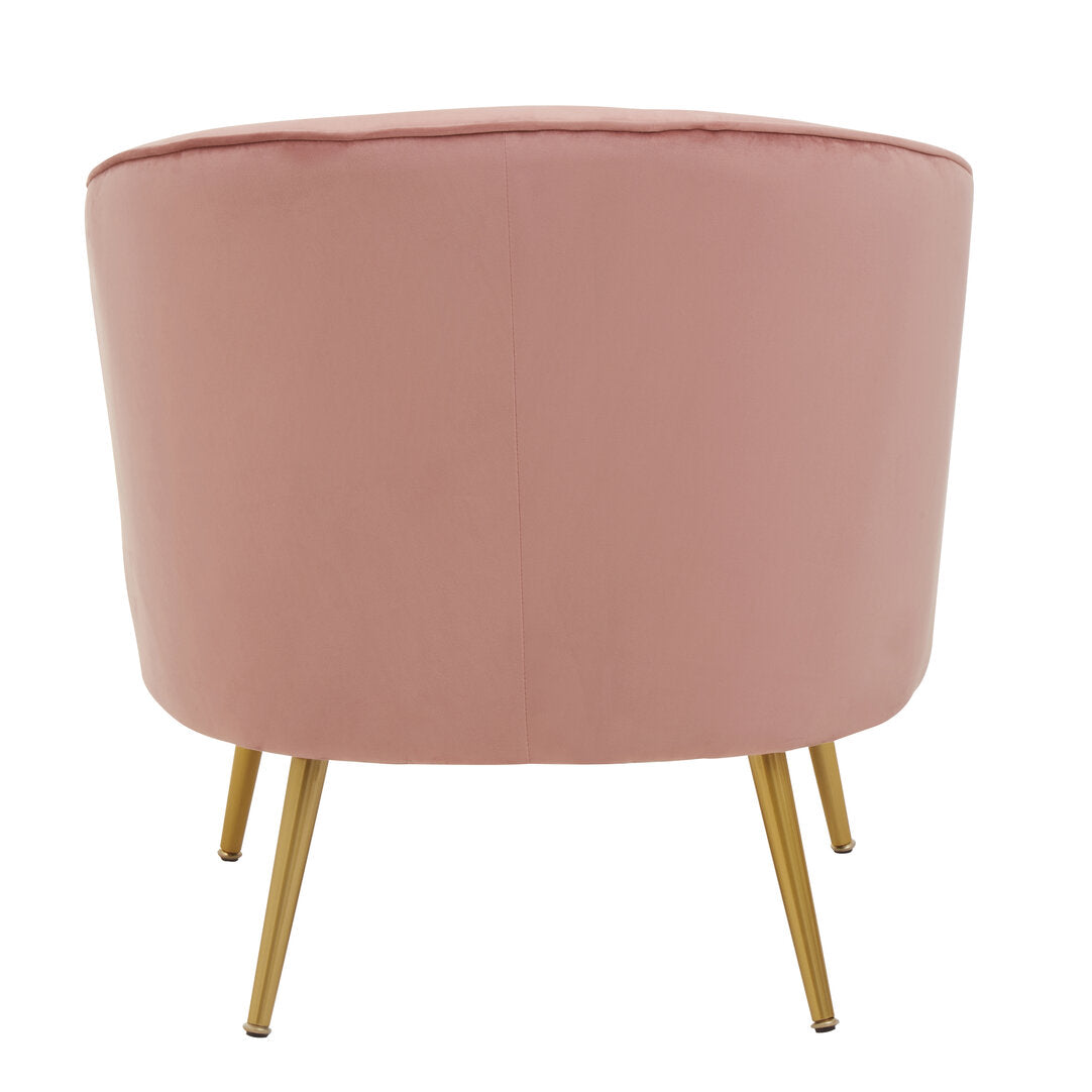 Durham Pink Velvet Chair