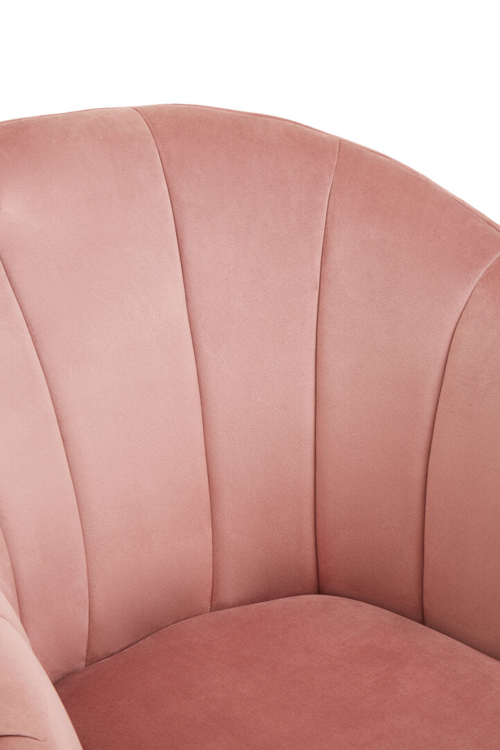 Durham Pink Velvet Chair