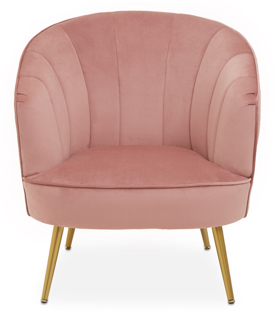 Durham Velvet Chair Pink