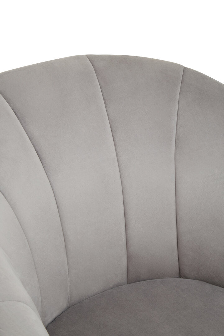 Durham Grey Velvet Chair