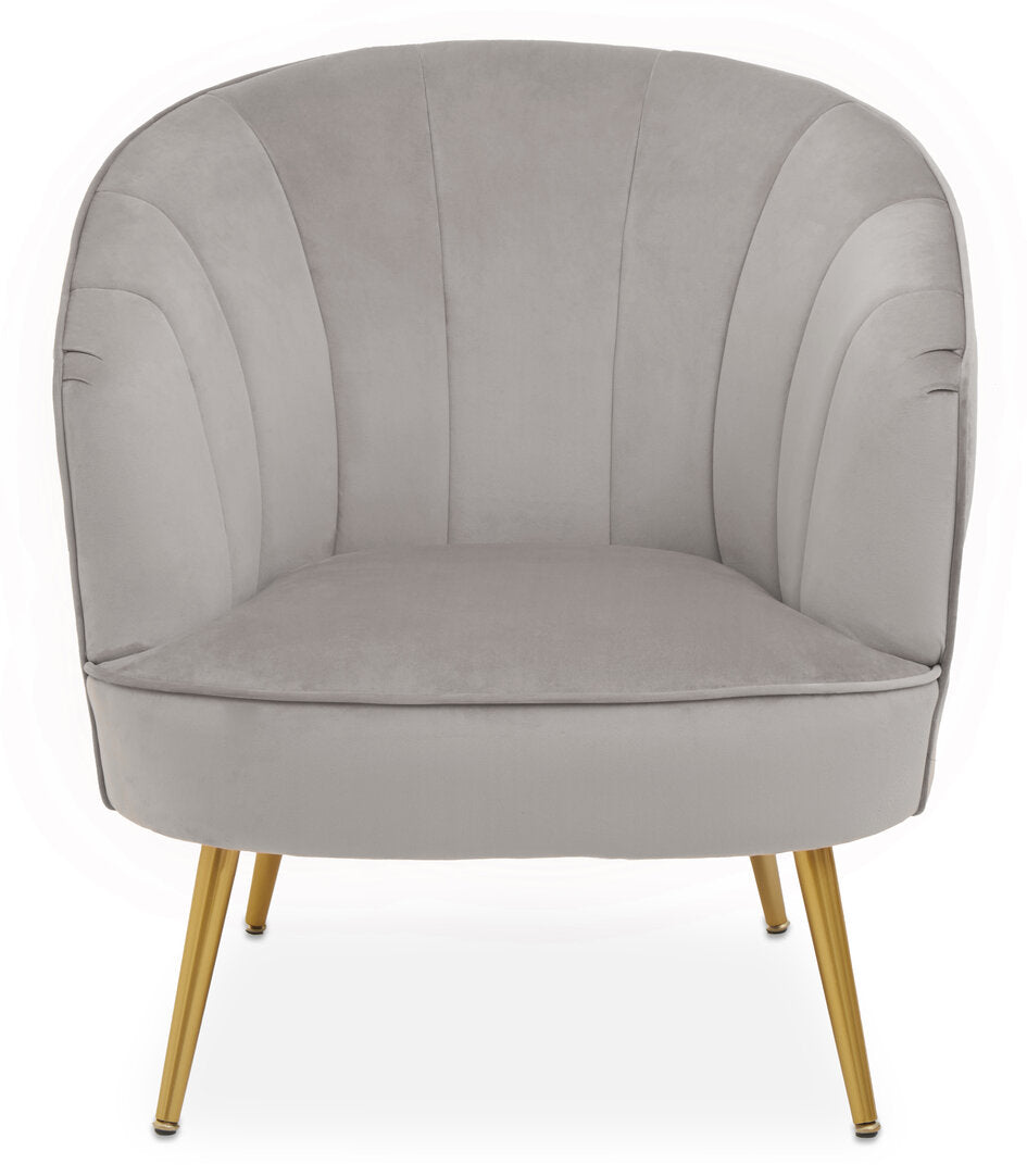 Durham Grey Velvet Chair