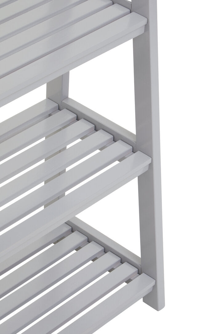 Chester Grey Wood Four Tier Shelf Unit