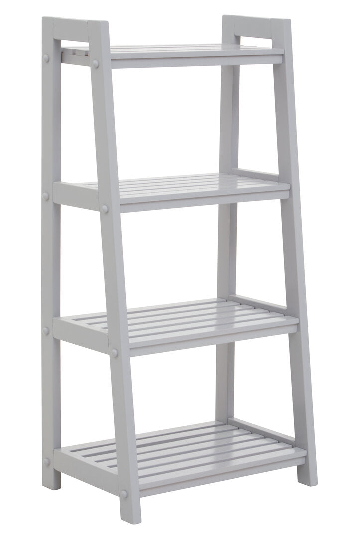 Chester Grey Wood Four Tier Shelf Unit