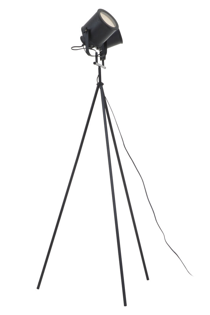 Richmond Two Spotlight Matte Black Tripod Floor Lamp