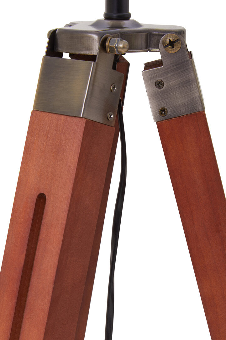 Seville Tripod Floor Lamp With Brown Base