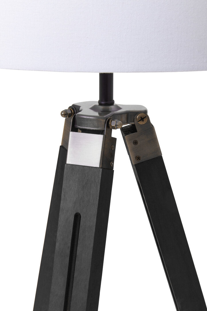 Seville Tripod Floor Lamp With Black Base