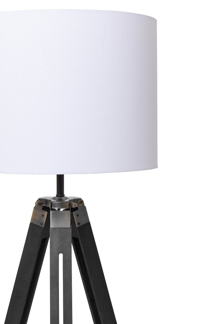 Seville Tripod Floor Lamp With Black Base