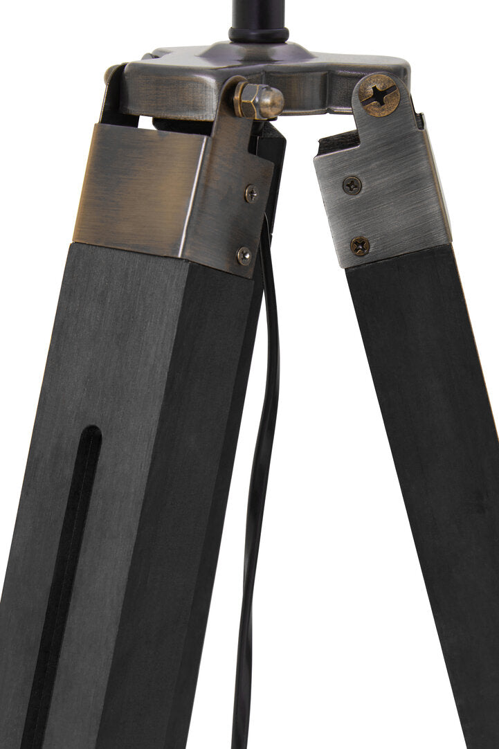 Seville Tripod Floor Lamp With Black Base