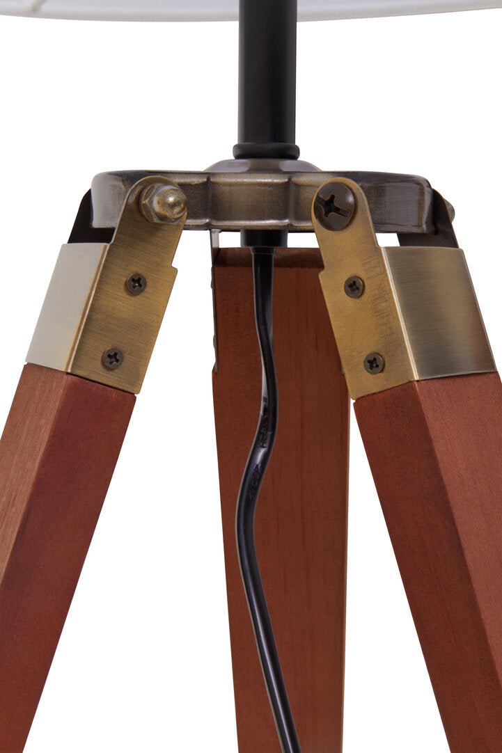 Seville Tripod Table Lamp With Brown Base