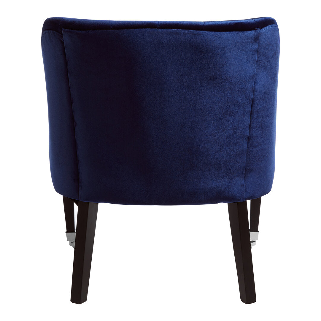 Aurora Blue Velvet Chair