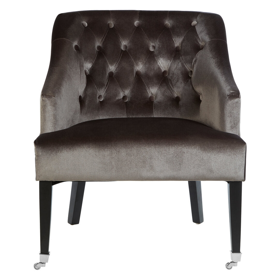 Aurora Grey Velvet Chair