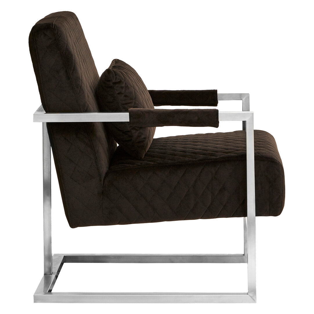 Mayfair Black Fabric Armchair