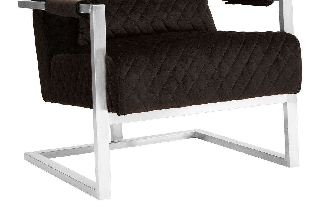 Mayfair Black Fabric Armchair