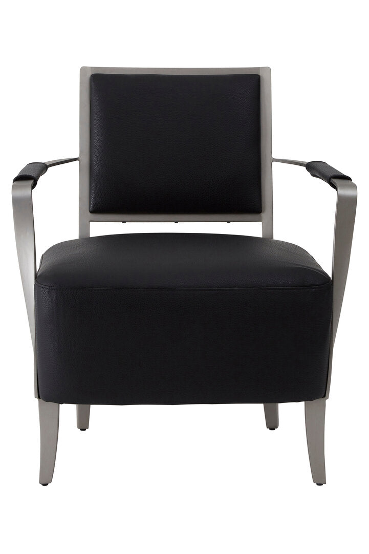 Windsor Black Leather Chair