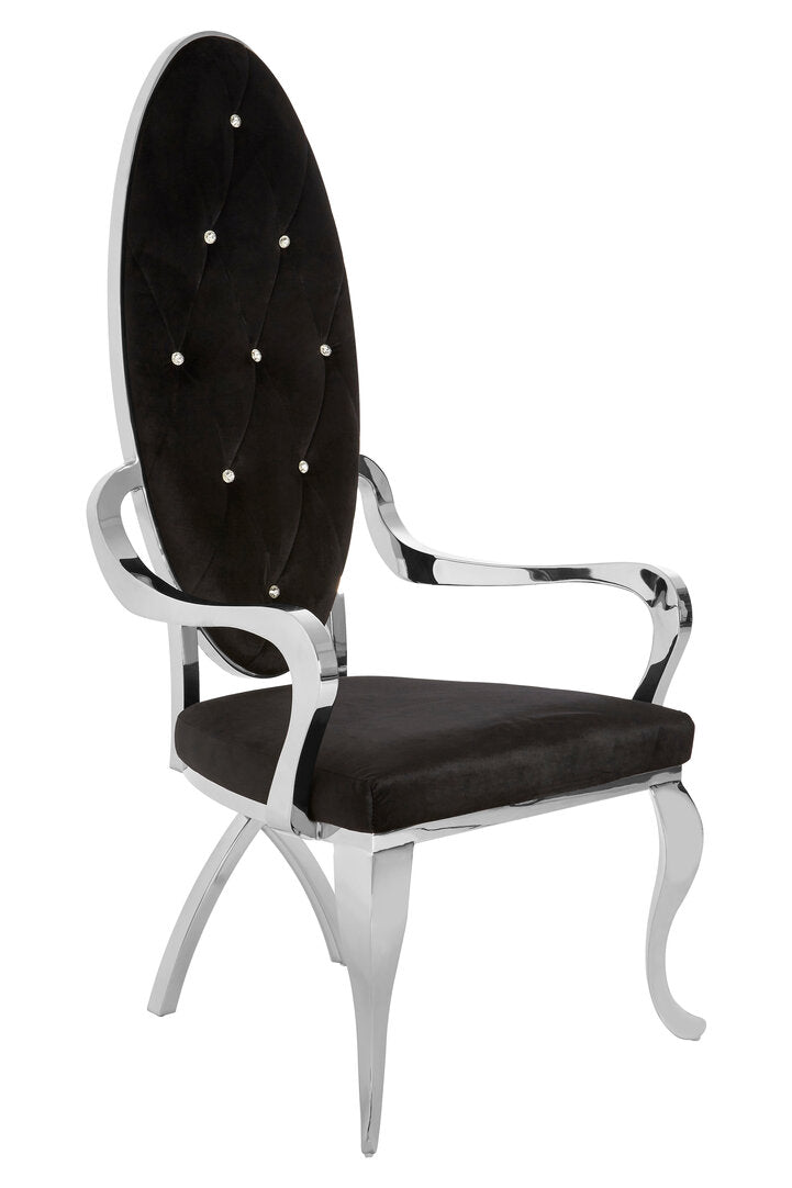 Porto Silver Baroque Chair