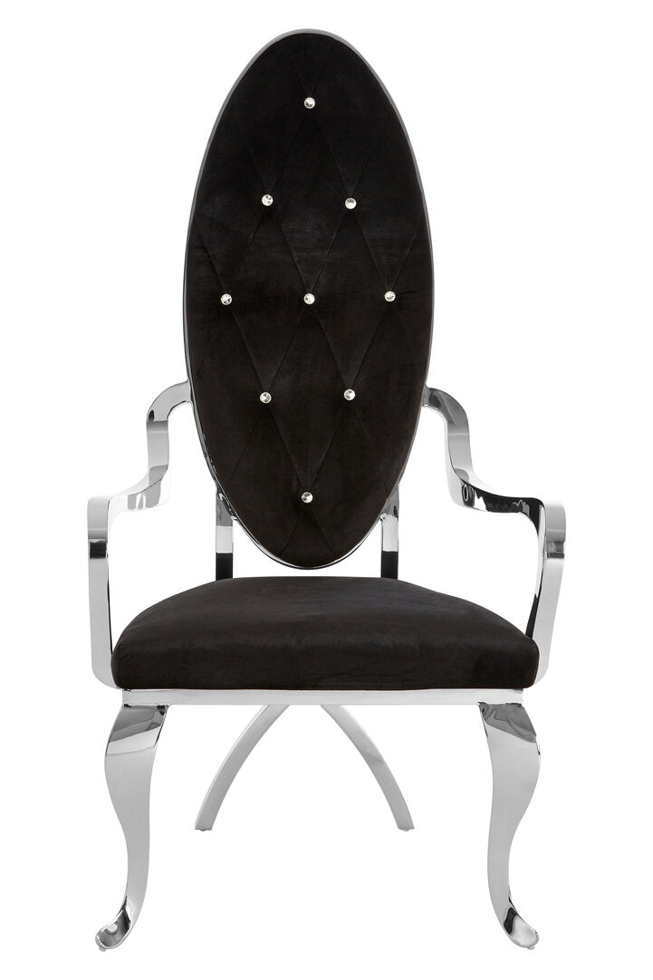 Porto Silver Baroque Chair