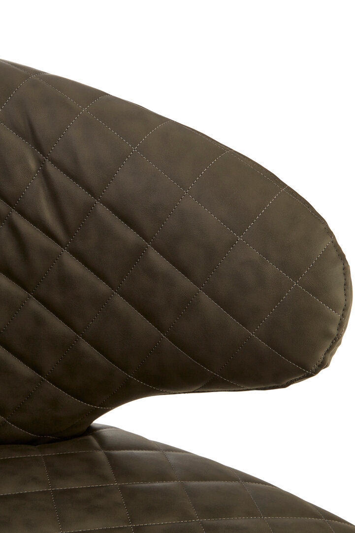 Soho Brown Leather Effect Accent Chair