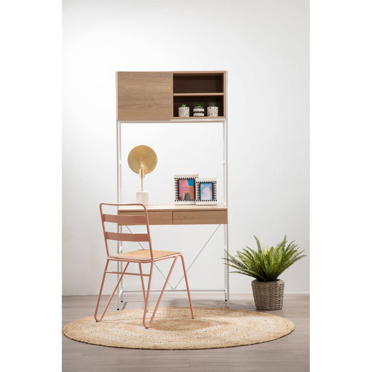 Penzance Natural Oak Veneer Effect Desk