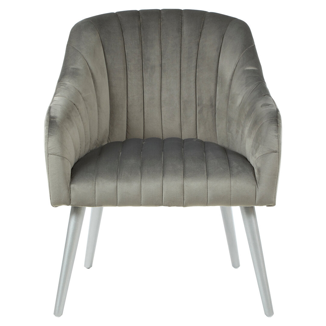 Como Grey Fabric Armchair