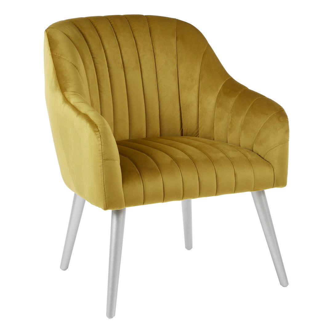 Como Mustard Fabric Armchair