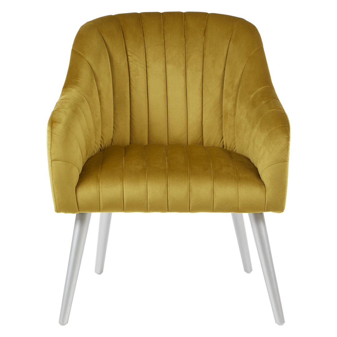 Como Mustard Fabric Armchair