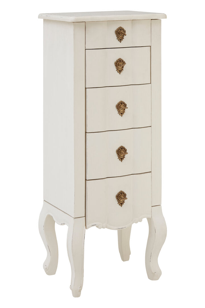 Stirling 5 Drawer Small Chest White