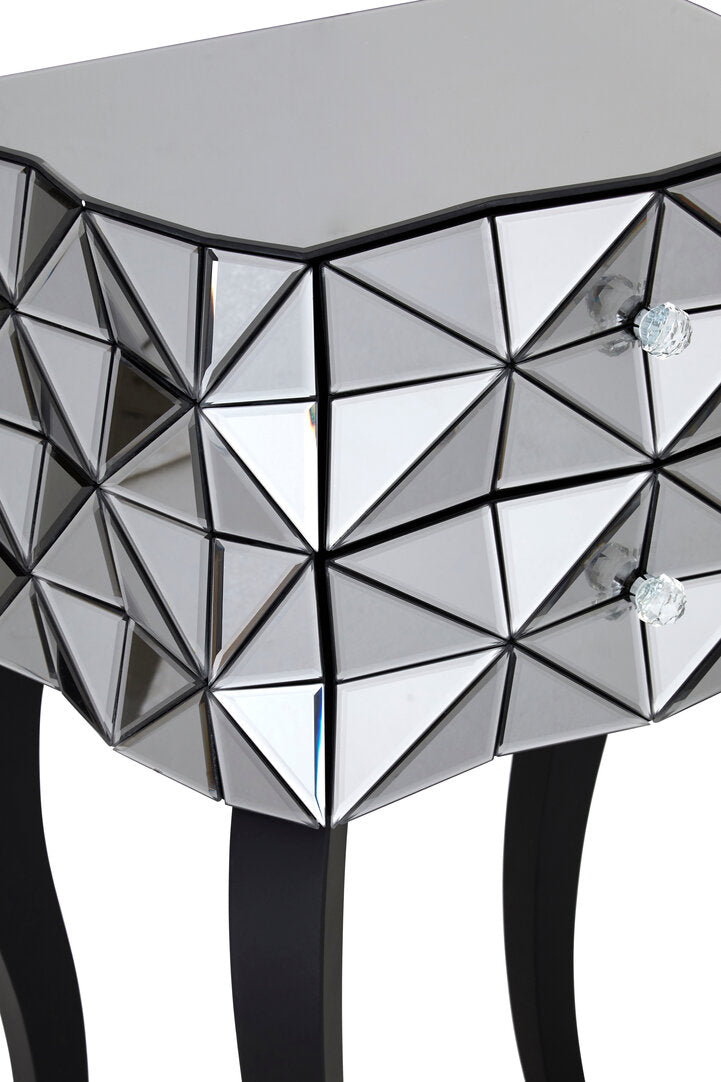 Chester 2 Drawer Bed Side Table in 3D effect