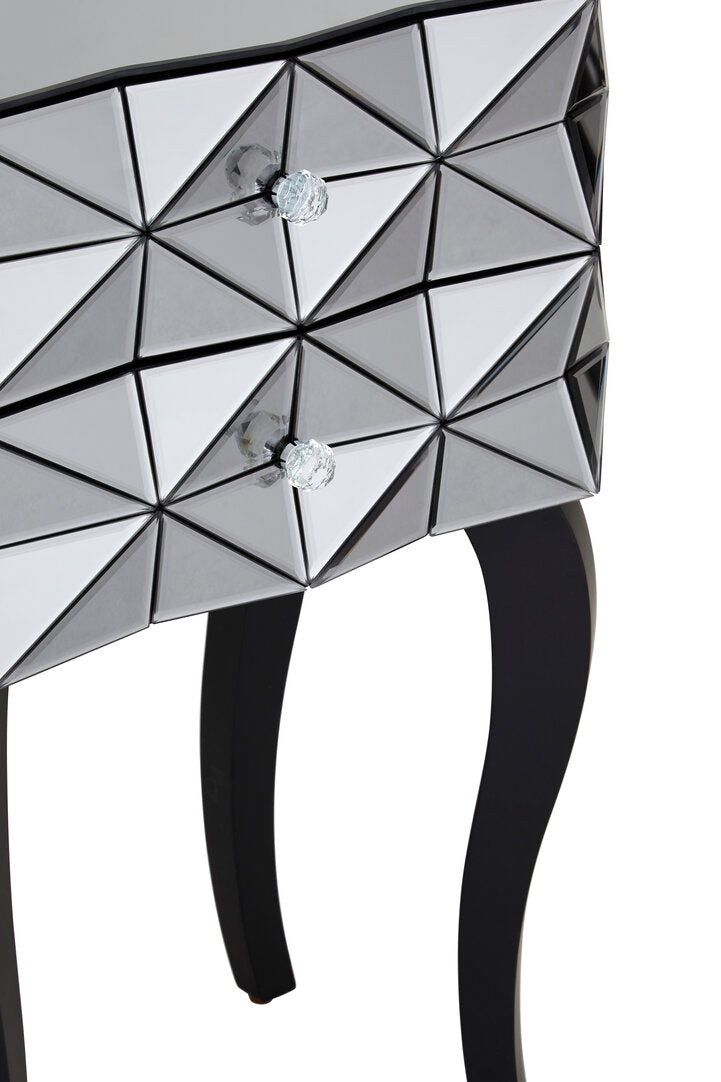 Chester 2 Drawer Bed Side Table in 3D effect